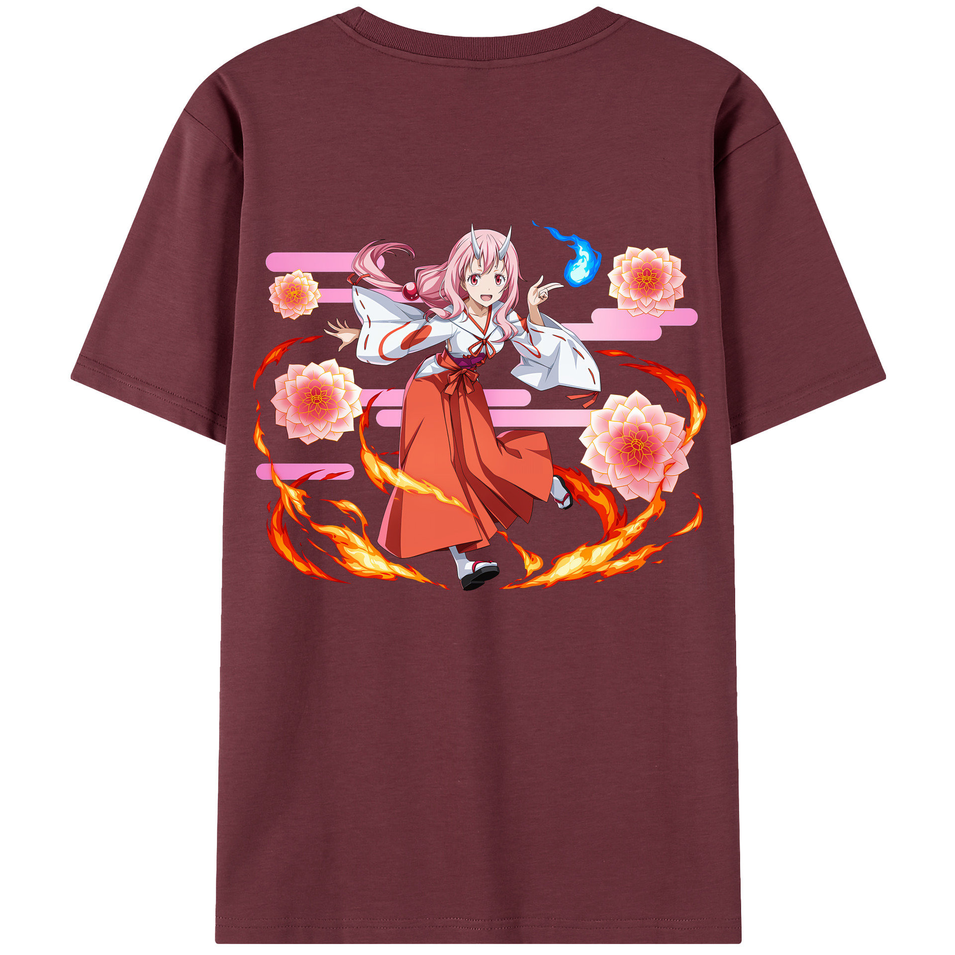 （画像用） 転スラ Regarding Reincarnated to Slime 綿100％半袖Tシャツ（背面プリント）
